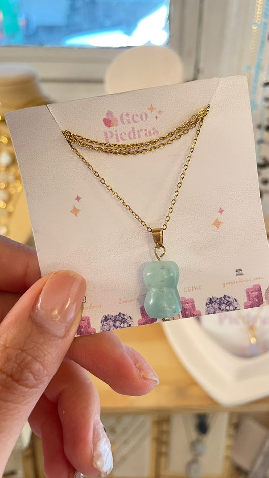 Collar de Amazonita Azul