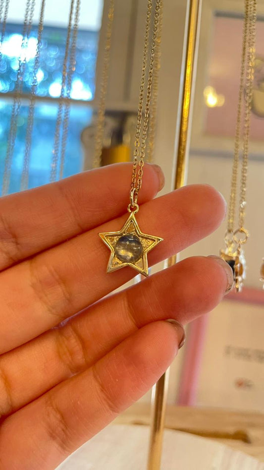 Collar Estrella de Cianita